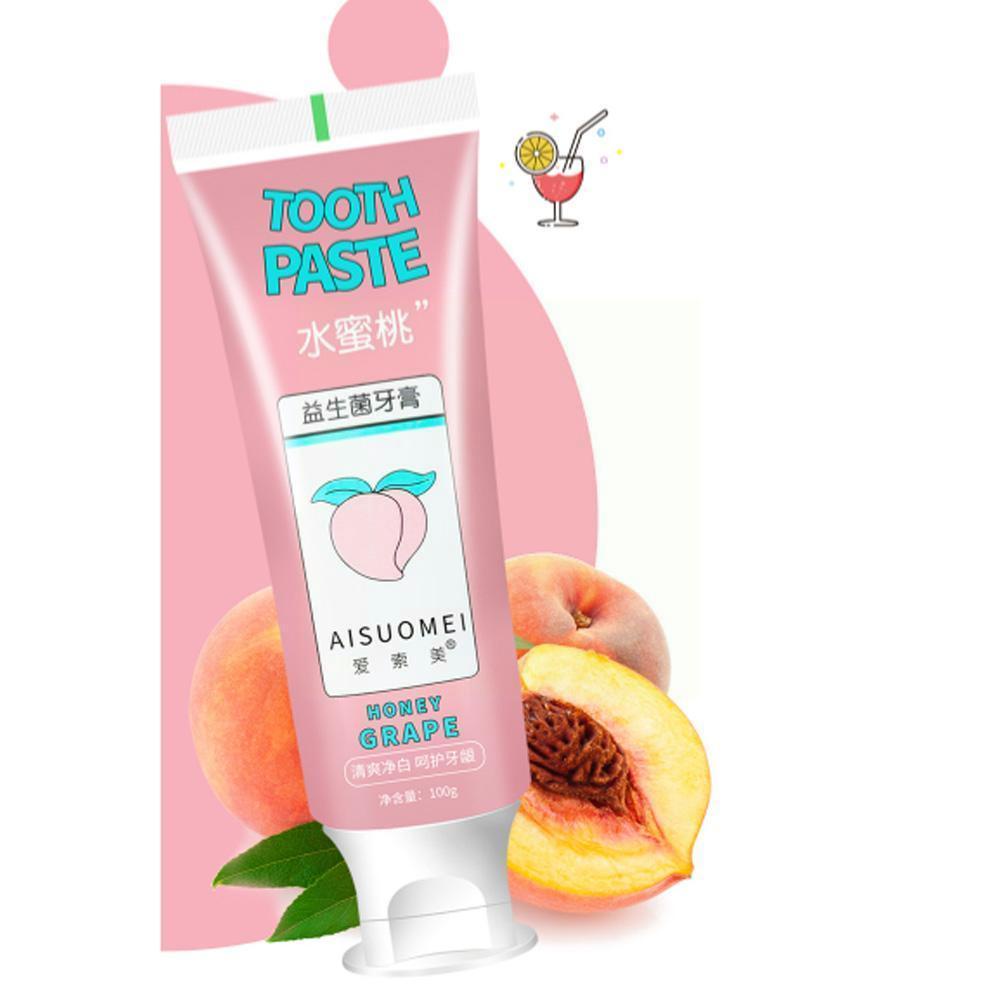 Fruit Flavored Toothpaste Peach Grape Flavor Toothpaste For Adults