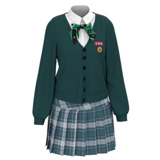 In Stock All of Us Are Dead Cosplay Costume School Uniform Women Dress Halloween Outfit