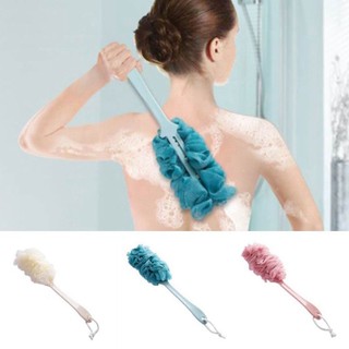 SJW New Shower Scrubber Loofah Sponge Bath Body Back Brush with Long Handle #1