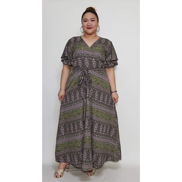 extra long maxi dresses plus size