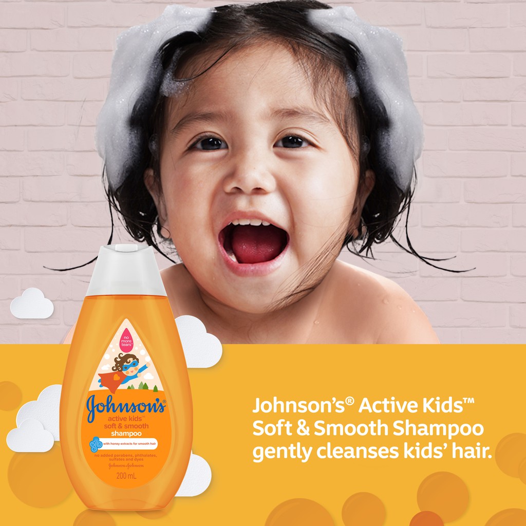 Johnson's Active Kids Soft & Smooth Shampoo 100ml