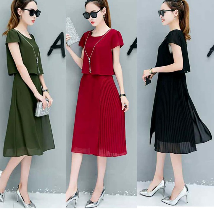 plain chiffon dresses