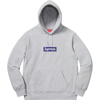 blue supreme box logo hoodie