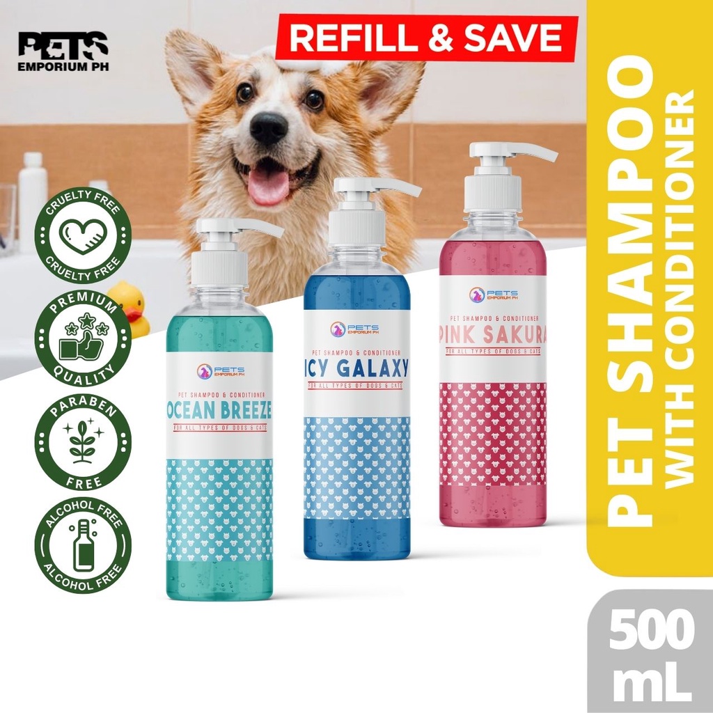 PE Premium Moisturizing Dog Shampoo & Conditioner 500mL for Itchy Skin