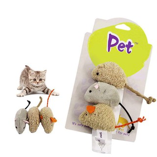 New 3Pcs/Set Cat Toy Mouse Long Tail Mice Cat Products For Cats