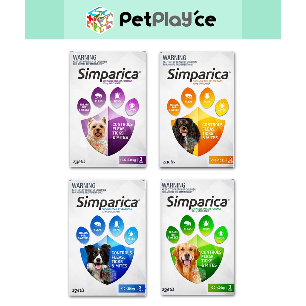 Simparica Anti Tick & Flea Chewable Tablet for Dog (Nexgard) Shopee