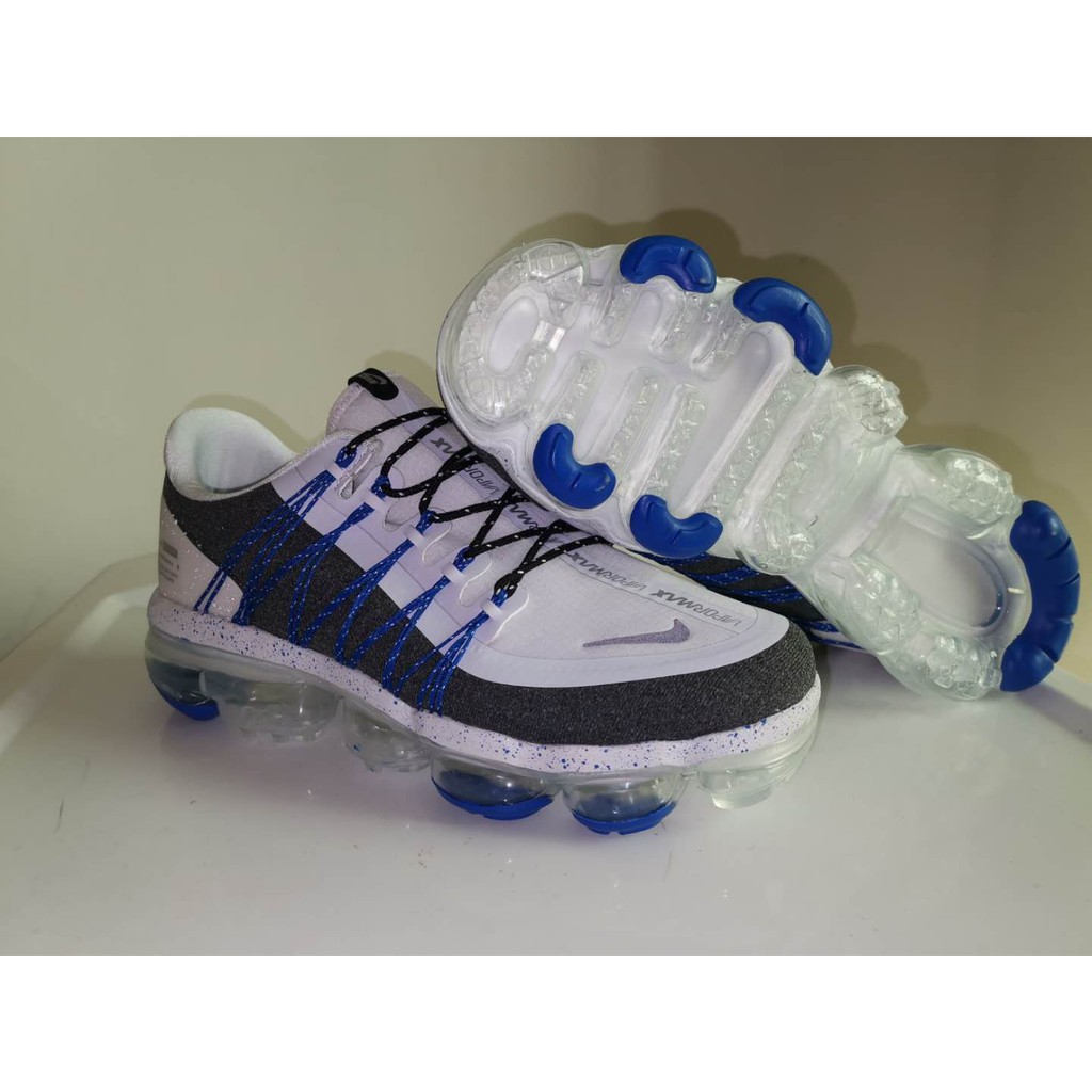 vapormax utility white and blue