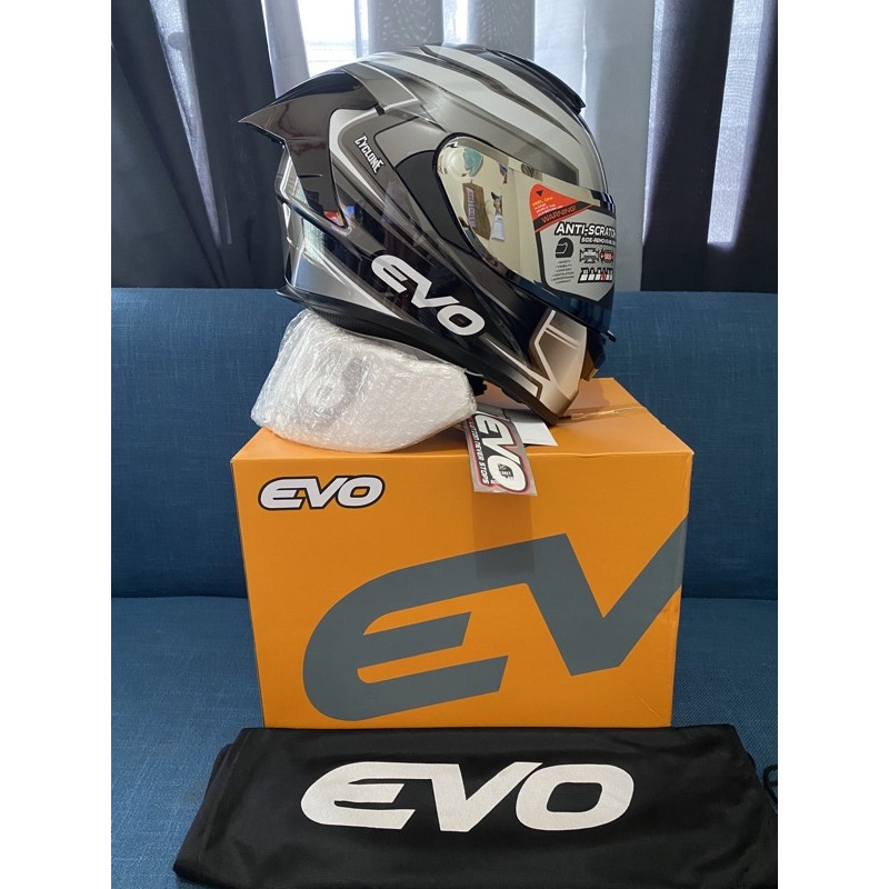 Evo Helmet Gt Pro Cyclone White Shopee Philippines