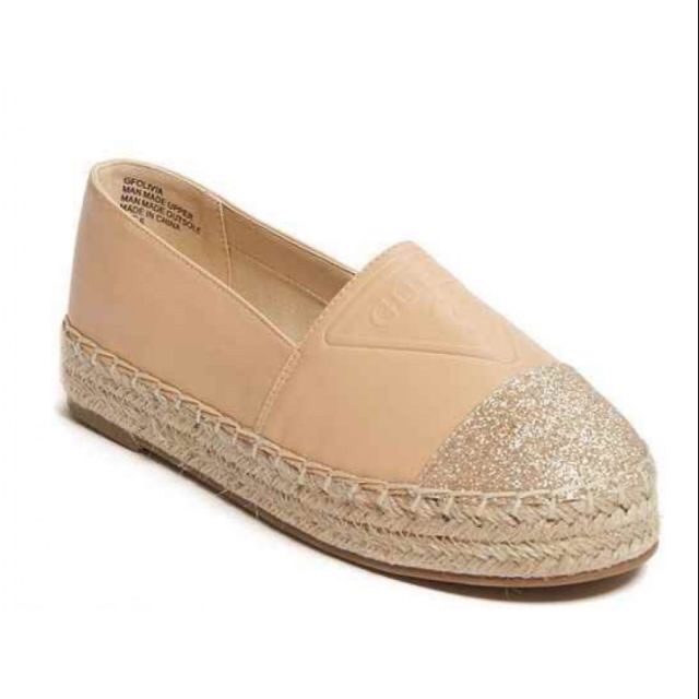 olivia logo espadrilles guess