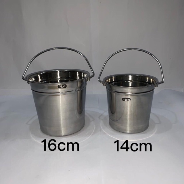 stainless ice bucket