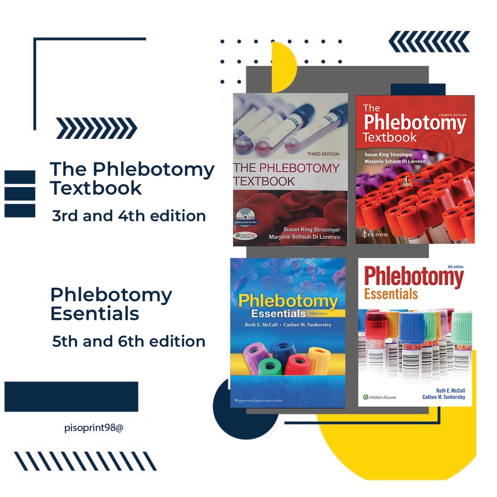 Phlebotomy Textbook And Phlebotomy Essentials 3rd,4th,5th,6th Edition ...