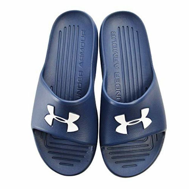 under armour blue slides