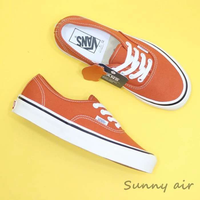 vans authentic orange