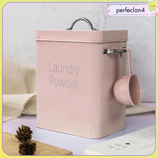 [perfeclan4] 6.5L Laundry Powder Container Cereal Flour Barrel Food Storage Box with Spoon Pet Food Organizer Canister Laundry Powder Bin Rice Bin #4