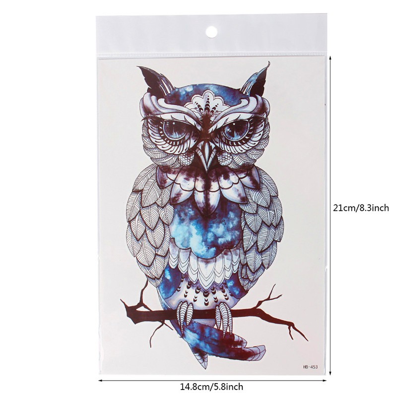 Ss Owl Type So Cool Waterproof Temporary Tattoo Stickers Body Art