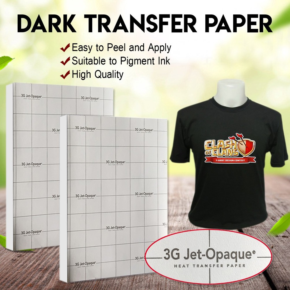 3G JET OPAQUE DARK TRANSFER A4-(10SHEETS) | Shopee Philippines