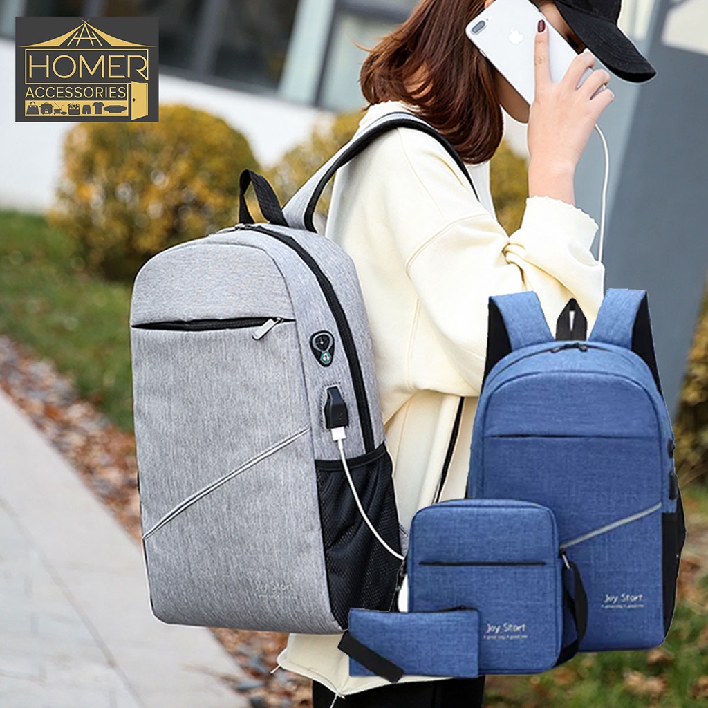 Homer Joystar 3 in 1 Pouch Sling Bag & Backpack for Men and Women Shopee Philippines
