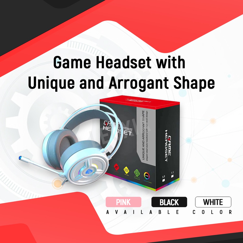 Game Headset with Unique and Arrogant Shape elegant steelstyle headband with high level design