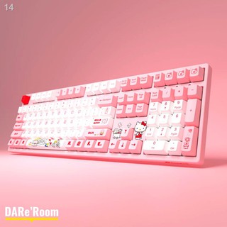 AKKO x Hello Kitty mechanical keyboard | Wired Gaming Sanrio USB Type C ...