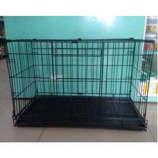 Black pet cage collapsible dog / cat / chicken / rabbit cage   XL，Large pet cage，