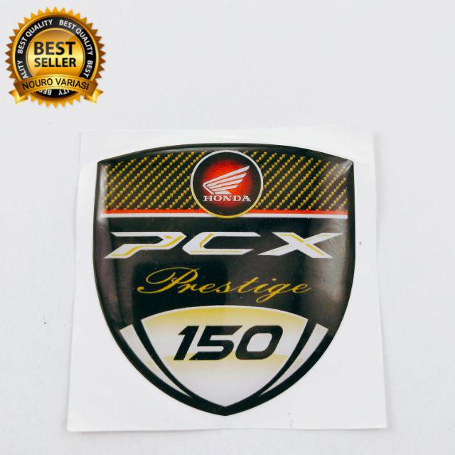 7.5x6.5cm Multicolor Embossed Honda PCX Logo Sticker for Motorcycle  Accessories