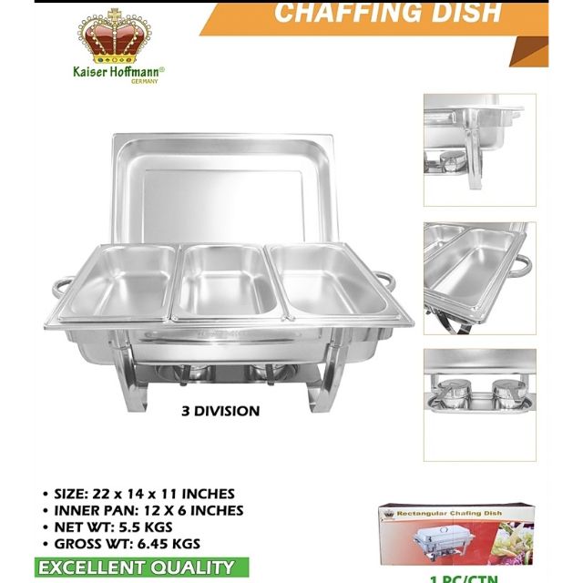Chafing Dish 3 Division Shopee Philippines