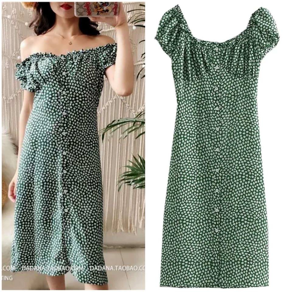 flower dress off the shoulder