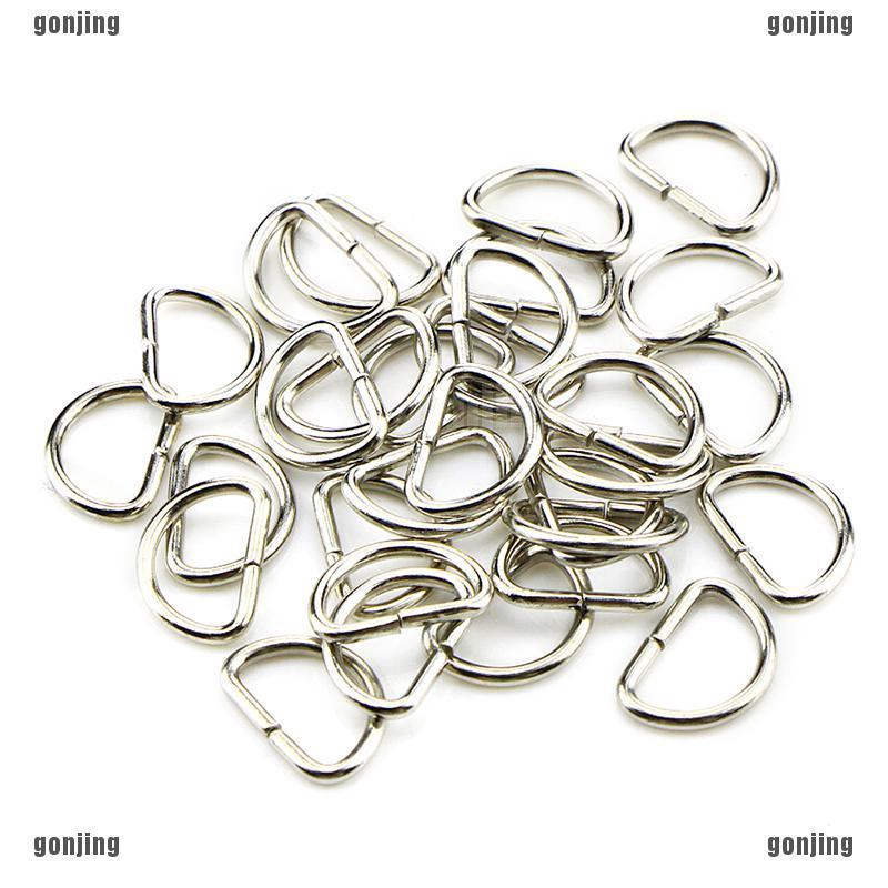D Ring buckles Metal D rings for Bag Belt Strap Webbing purse hardware High Quality 31mm Gold D Rings 118inch