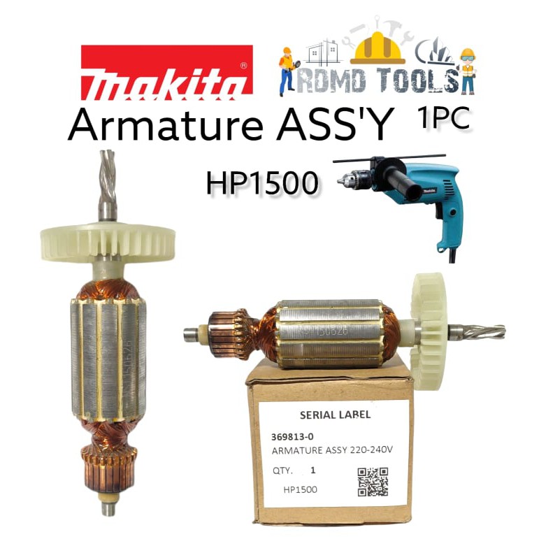 Armature Assembly For Hammer Drill Makita Hp1500hp1501hp1510 220v