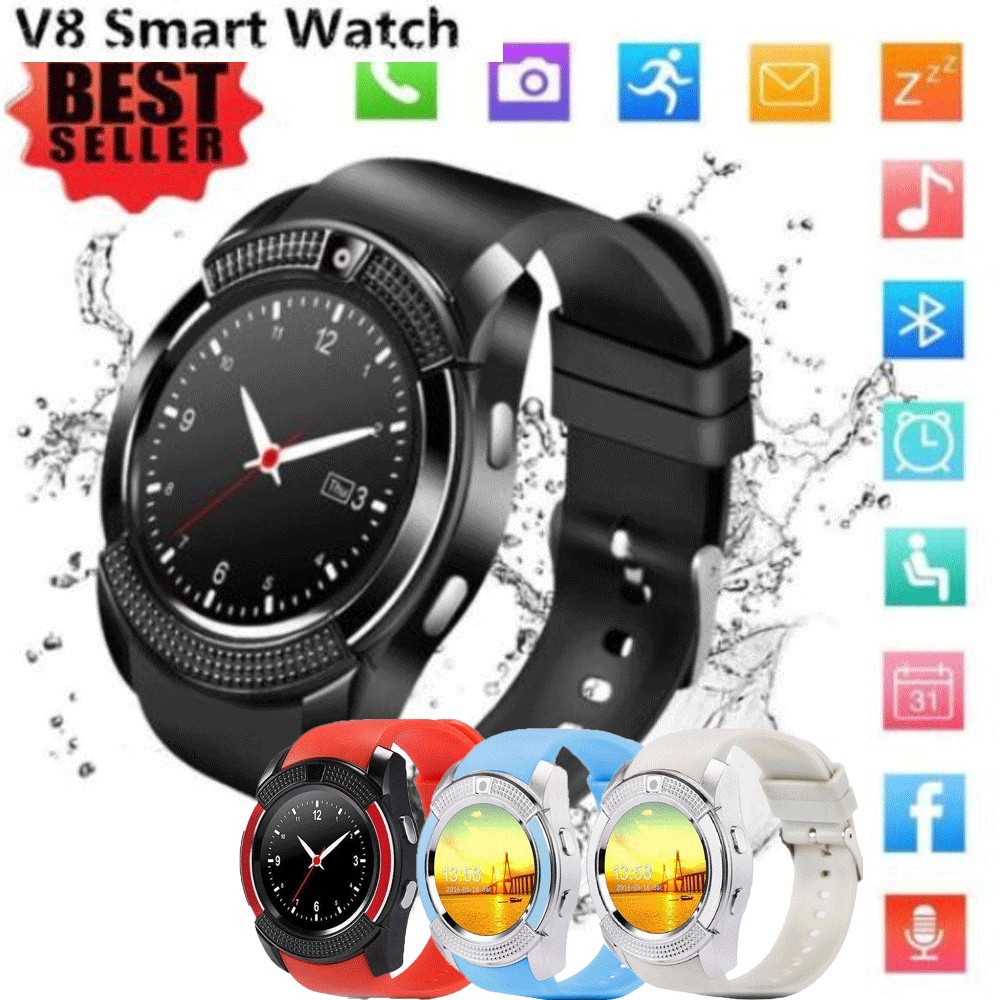 v8 bluetooth smartwatch