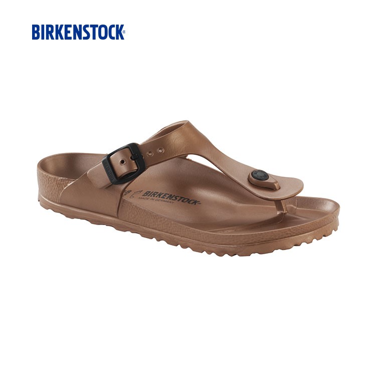 birkenstock gizeh eva metallic copper