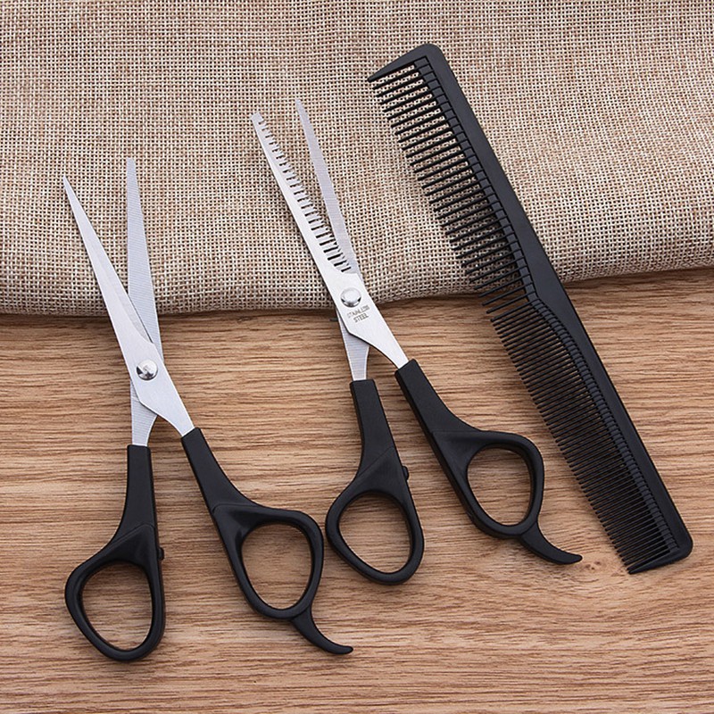 hair cutting scissors and comb set