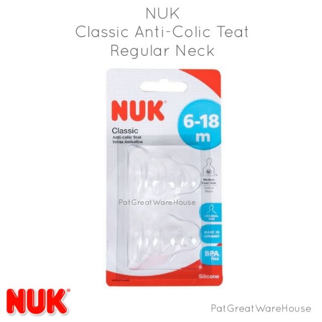nuk classic anti colic teat