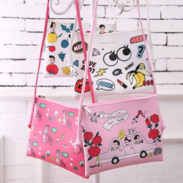 POUCH ME Emoji Sling Bag/ Everyday casual wear bags / Cute / COD
