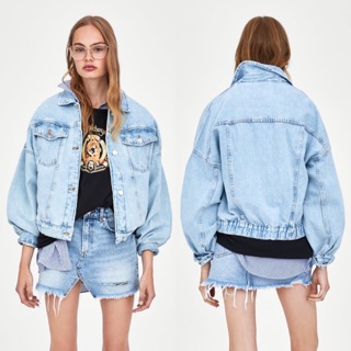 trafaluc denim wear zara jacket