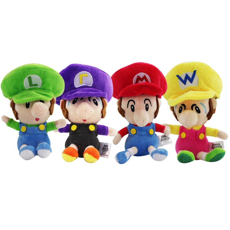 wario and waluigi plush