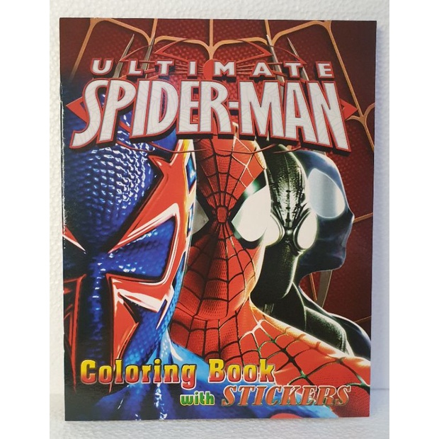 Ultimate Spiderman Coloring Book with Stickers | Shopee Philippines
