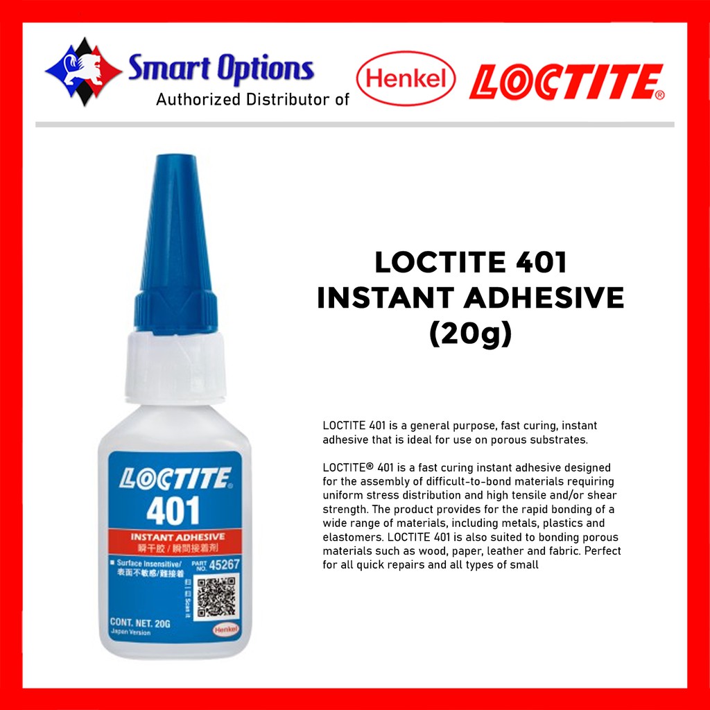 Loctite 401 Instant Adhesive 20g | Shopee Philippines