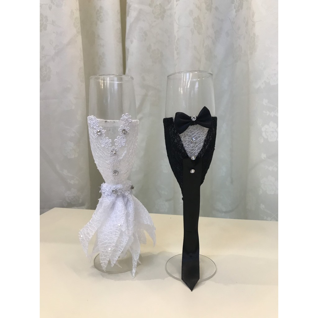 Toasting Glass Wedding Reception Champagne Flute Bride And Groom