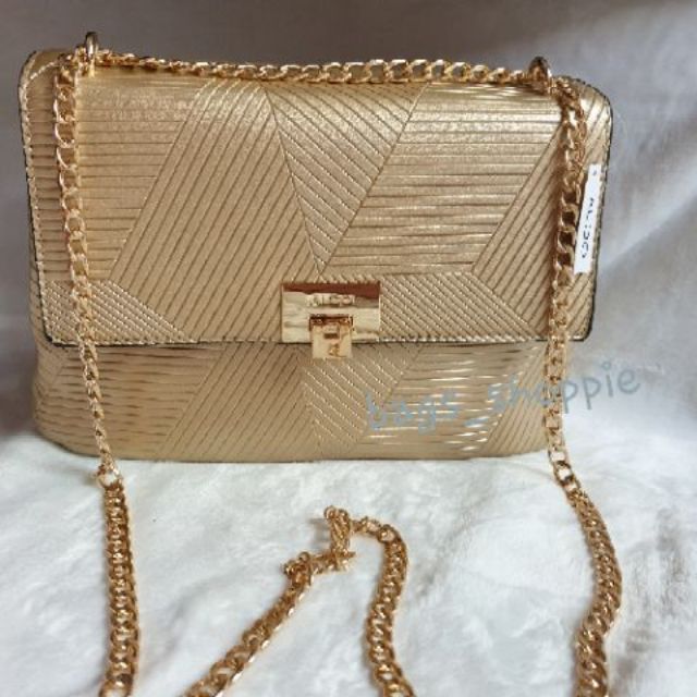 aldo gold bag