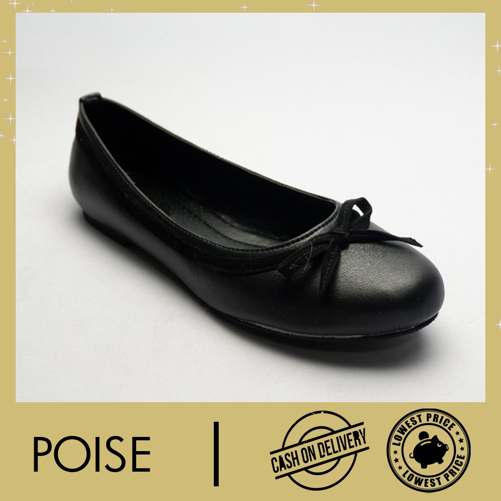 Women's Formal Black Flat Shoes | Shopee Philippines