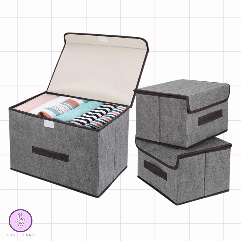 Foldable Fabric Storage Bin Box Cube Organizer | Shopee Philippines