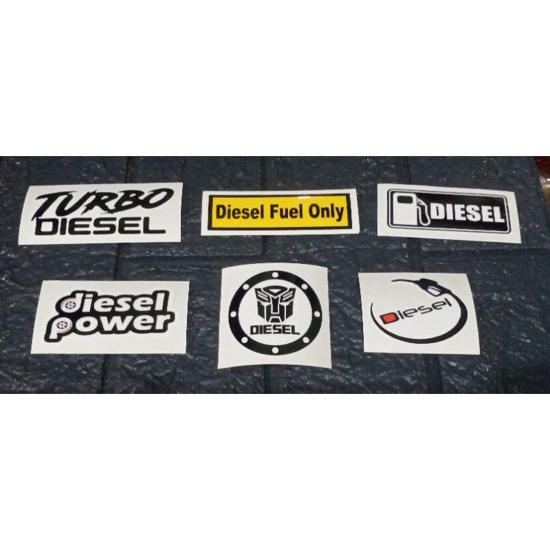 Diesel Tank Label ( Laminated Sticker high Quality ) Shopee Philippines