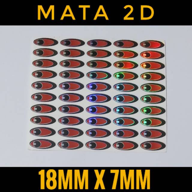 MATA 2d Hologram Rainbow Fish Eye Sticker SFC JM Shopee Philippines
