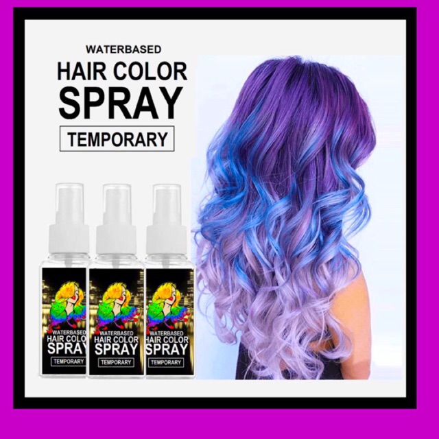 HAIR COLOR SPRAY Waterbased washable | Shopee Philippines