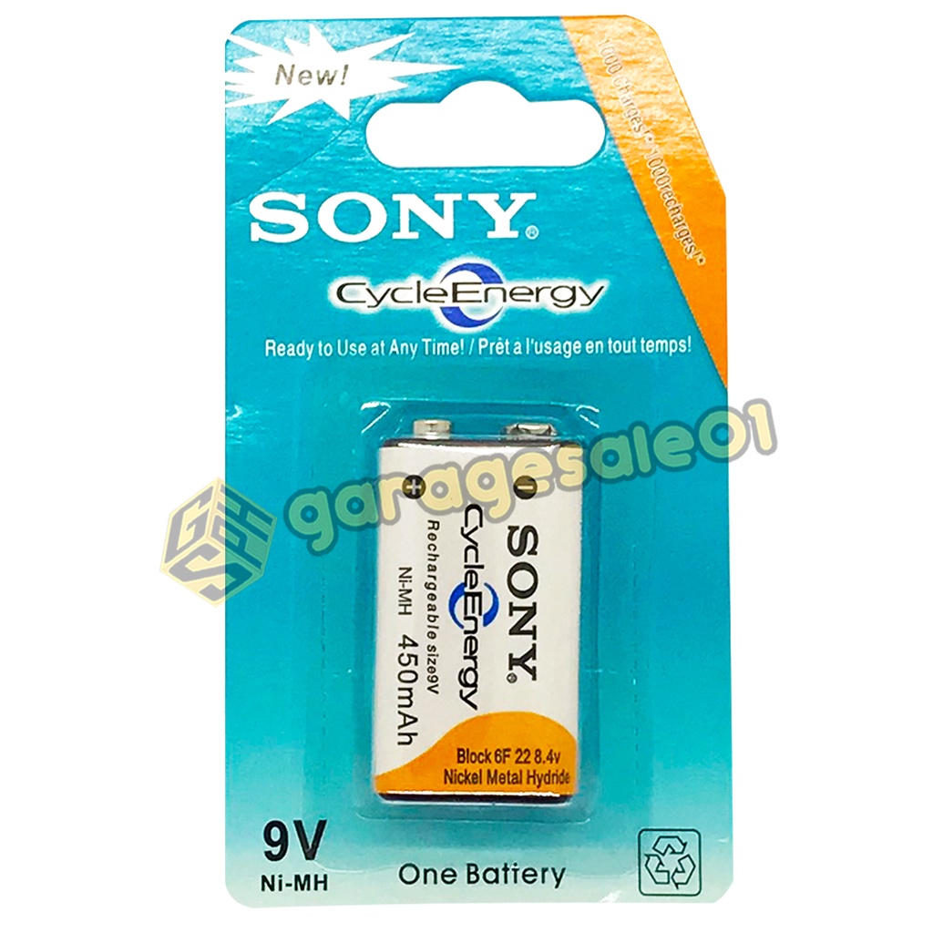 SONY 9V Rechargeable Battery 450mAh Heavy Duty | Shopee Philippines