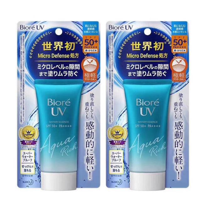 BIORE UV Aqua Rich Watery Gel Sunscreen SPF50+ PA++++ 90mL | Shopee ...