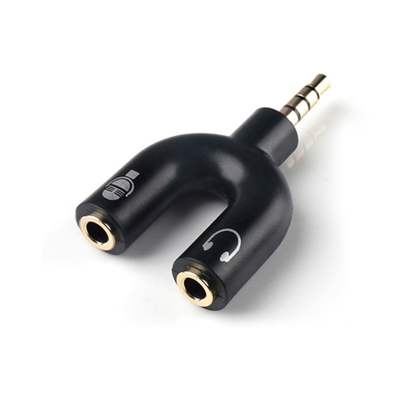 headset with mic dual jack