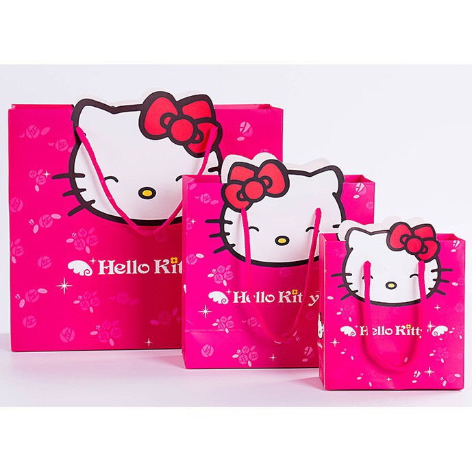 Hello Kitty Cute Paper Bag Sling Bags Best Gift Bag Souvenir | Shopee ...