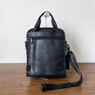 【Shirely.ph】【Ready Stock】TUMI Alpha 3 all leather men's business casual messenger shoulder bag  extension bag leather bag #5